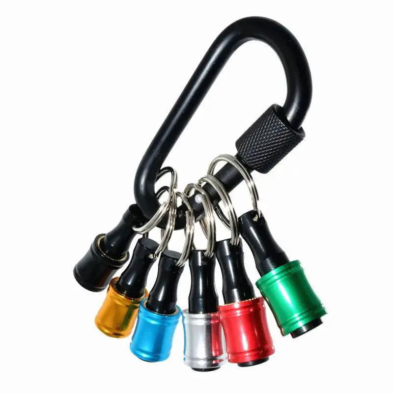 Portable Hex Shank Screwdriver Head Holder Set Six Piece