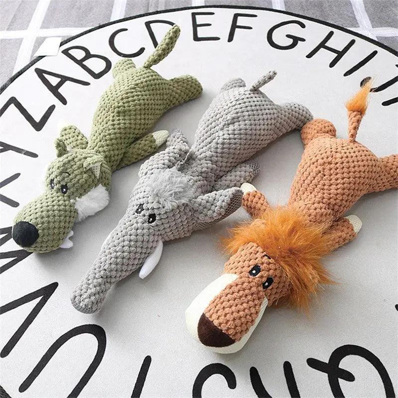 Donkey Shaped Interactive Soft Plush Chew Toy With Squeaker