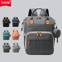 USB Mummy Bag Diaper Bag Backpack Waterproof Large Capacity