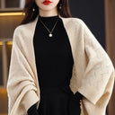 Cutout Wool Knit Winter Scarf