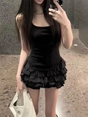 Bold Y2K Mini Dress for Women Party Wear