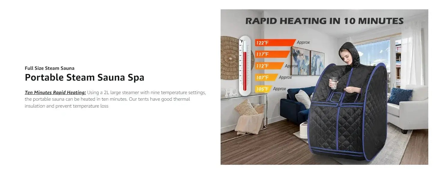 Portable Folding Steam Sauna Tent For One Person Weight Loss - OurLum.com