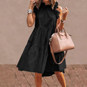Elegant Ruffle Sleeve A-Line Mini Dress Women's Fashion Statement