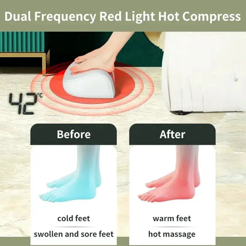 Electric Foot Massager 3D Roller Finger Pressure Deep Massage Infrared Heating Hot Compress Calf Arm Relaxed Muscles Daily Care