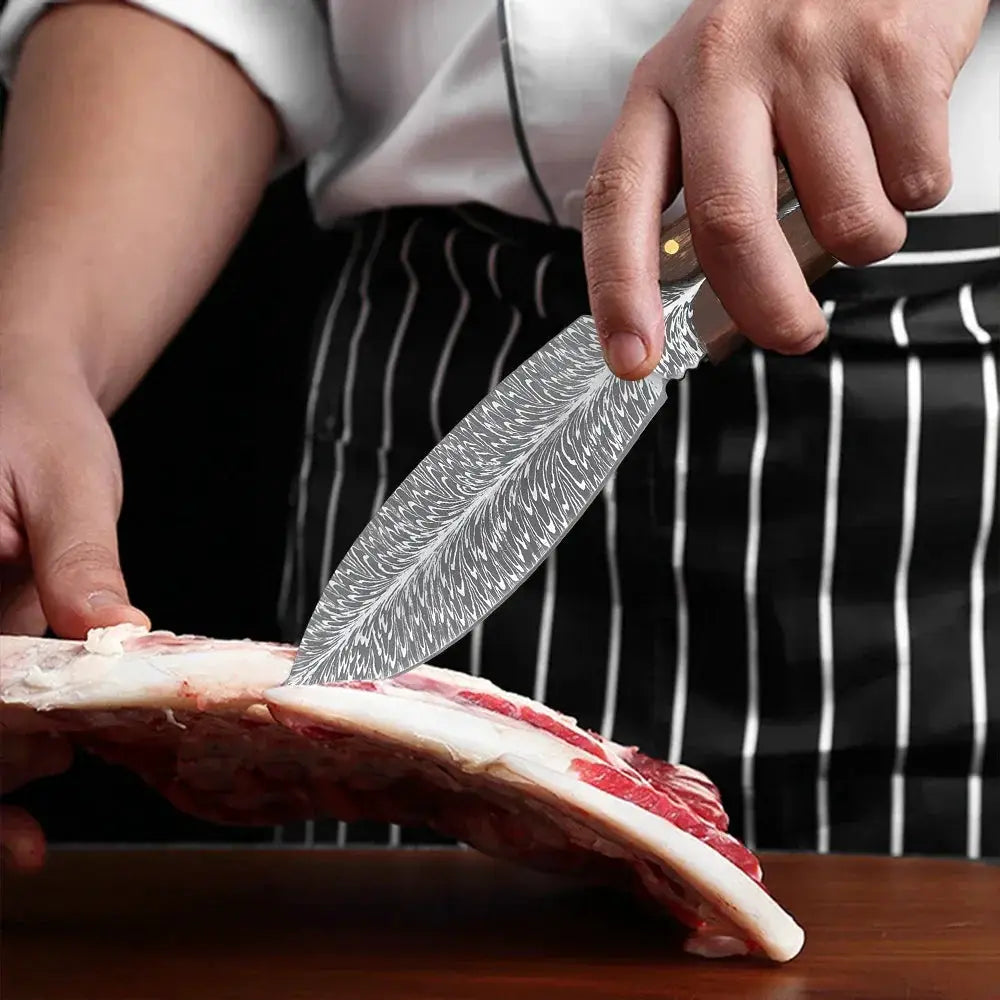 Stainless Steel Boning Knife With Wooden Handle 3 Inch - OurLum.com