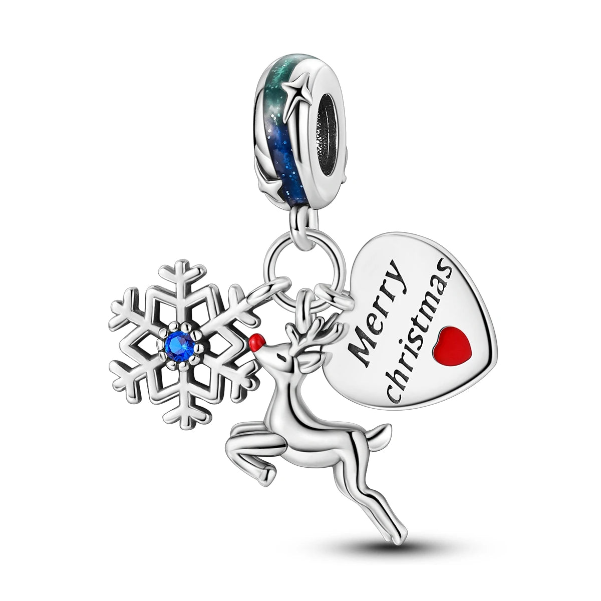 Charm Silver Plated Christmas Winter