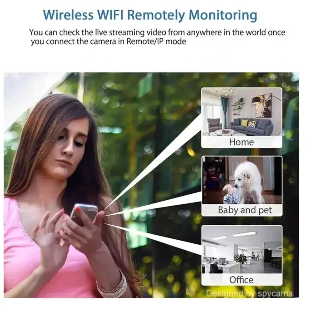 Mini WiFi Baby Monitor Secure Indoor Surveillance Camera