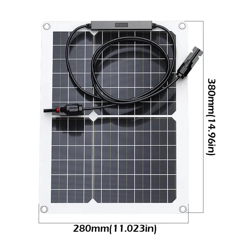 1000W 500W High-Efficiency Flexible Solar Panel Kit with 12V Battery Charger & 100A Controller for RV Yacht Boat Off-Grid Power