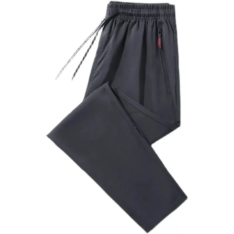 Men's Casual Pants Straight Slim Fit Elastic Waist Jogger - OurLum.com