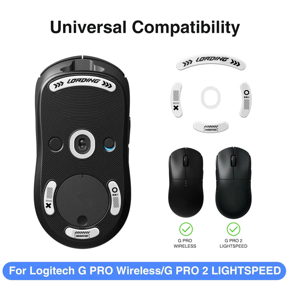 Super Smooth Polished Surface Mouse Feet Skates Fast Smooth Durable Sole for Logitech G PRO Wireless/G PRO 2 LIGHTSPEED Mouse