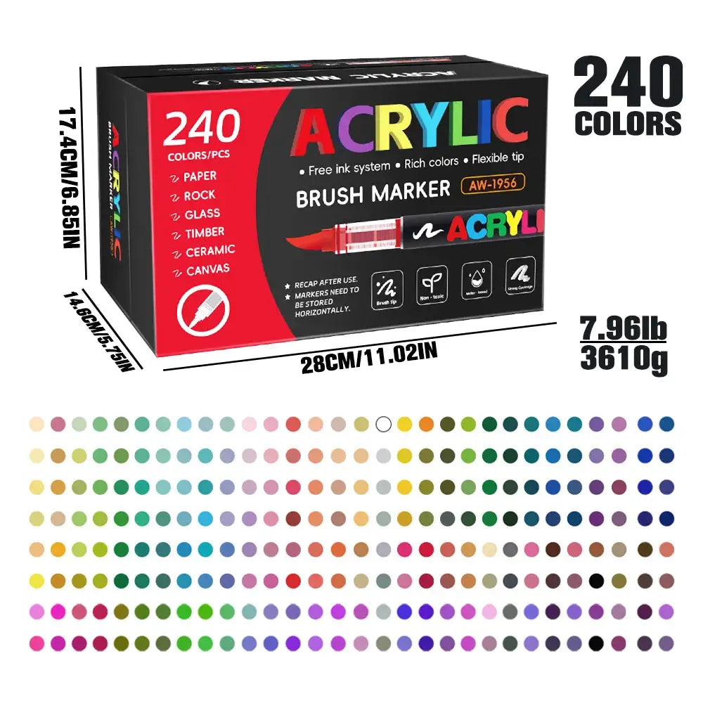 Acrylic Brush Marker Set — product view 9