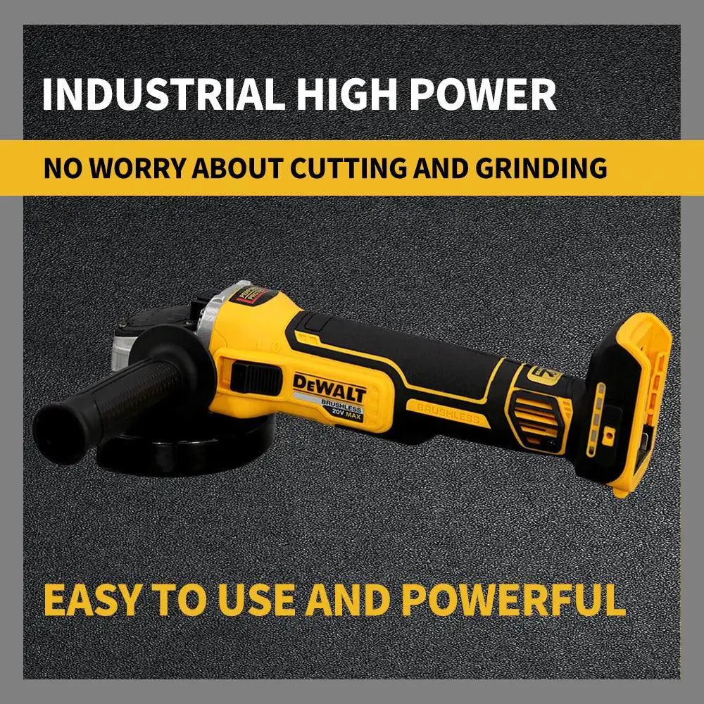 20V Cordless Brushless Angle Grinder For Metal Cutting