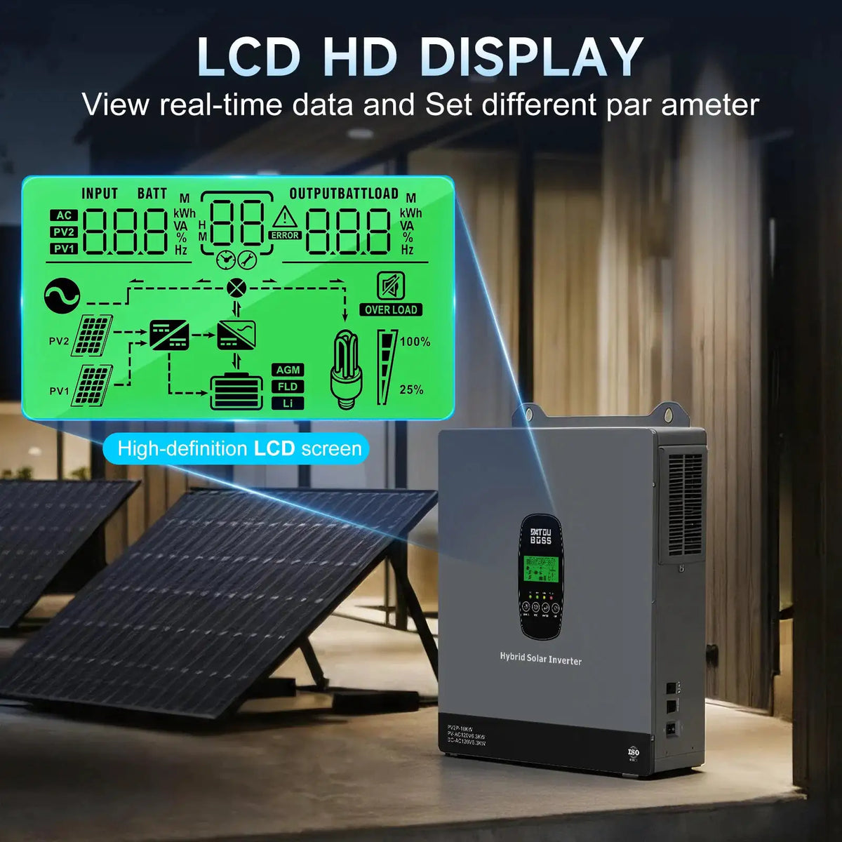 24V Hybrid Solar Power Inverter 3300W