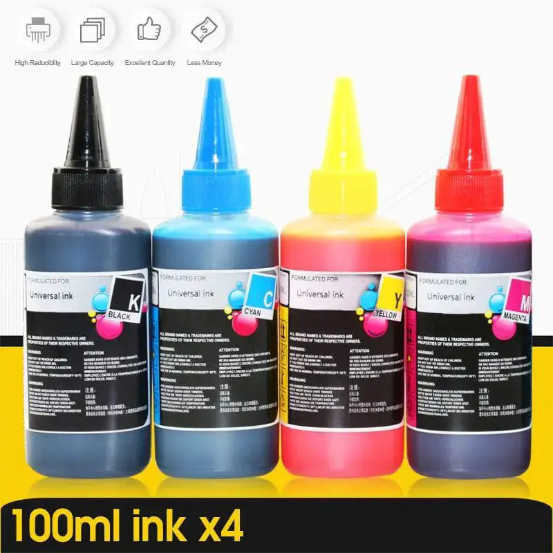 ALIZEO Printer High Capacity CISS Refillable Dye Ink Bundle