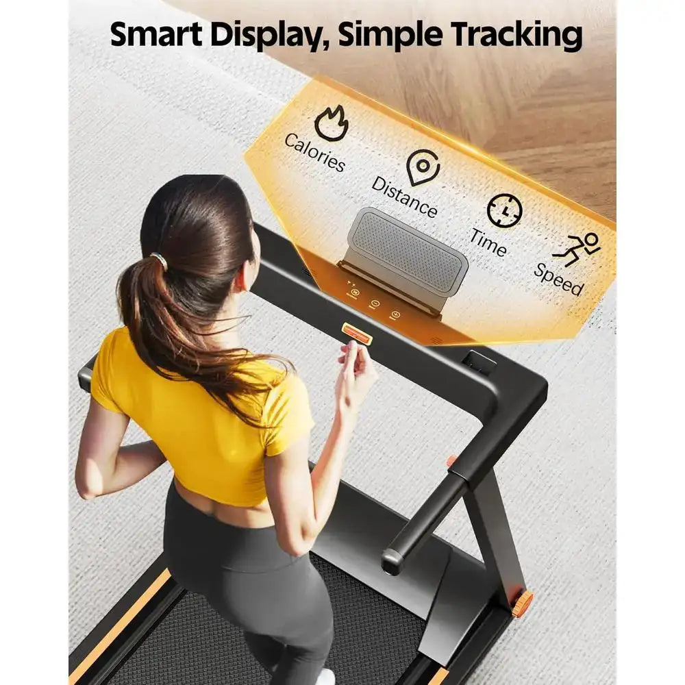 300LB Capacity 5% Incline Walking Pad Treadmill with Handle and 3.0 HP Dual Cushion System