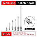 6 PCs Non-Slip Magnetic Cross Head Electric Driver Screw Set
