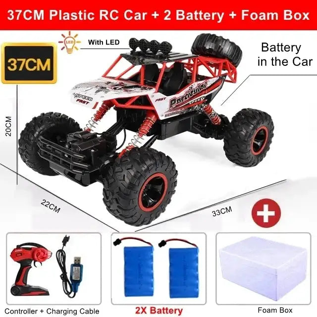 Oike RC Car - Off Road Rock Climbing Toy - 37CM Green 2Battery product image