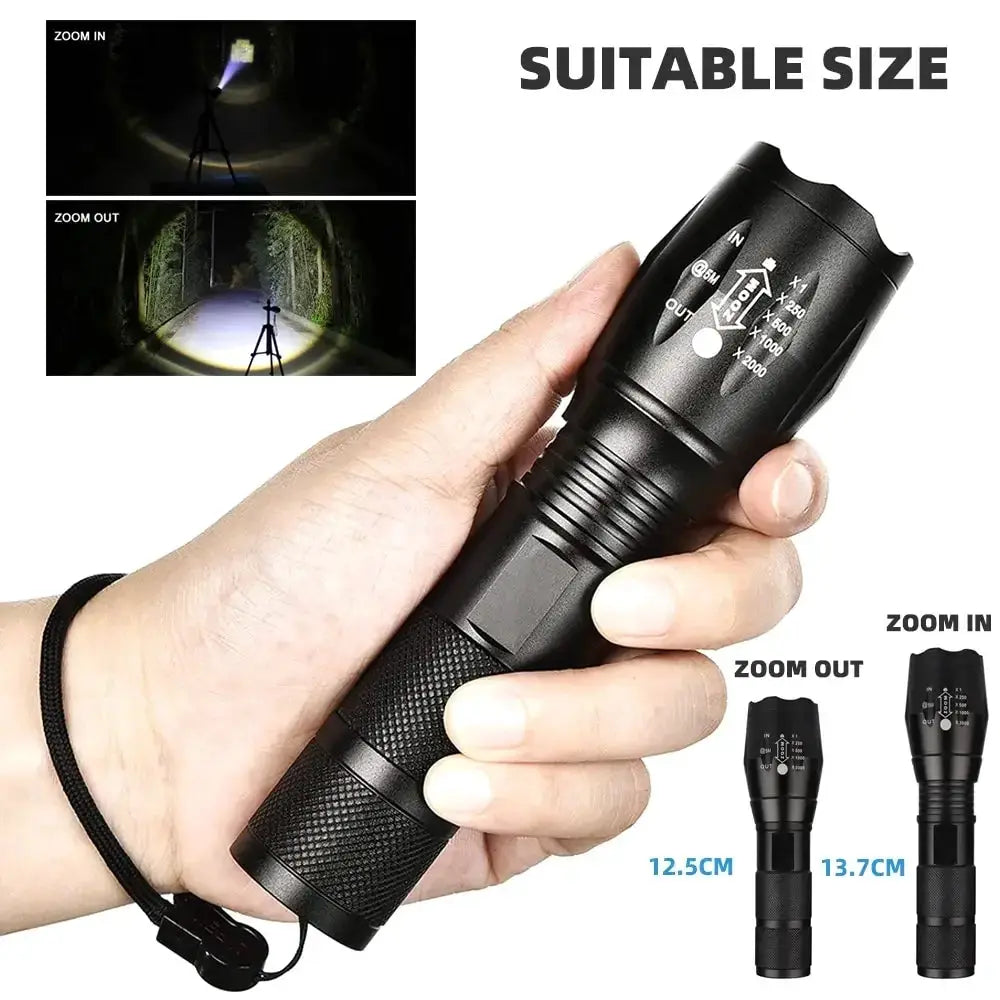High Power LED Flashlight Camping Torch - OurLum.com