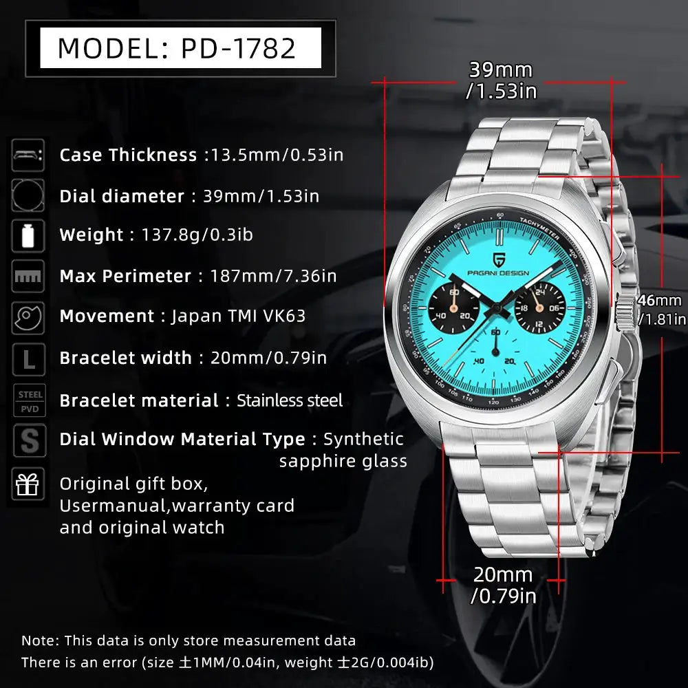 Pagani Design Panda Chronograph Watch Men — product image 8