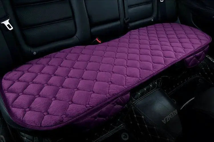 Front And Rear Car Seat Cover Flocking Cloth Non Slip Winter