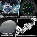 Classic Square Quartz Men Wristwatch