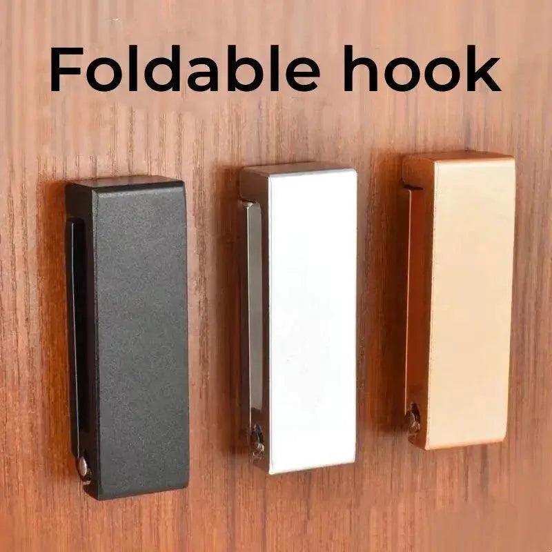 Aluminum Wall Hooks Stylish Organizer With Foldable Design