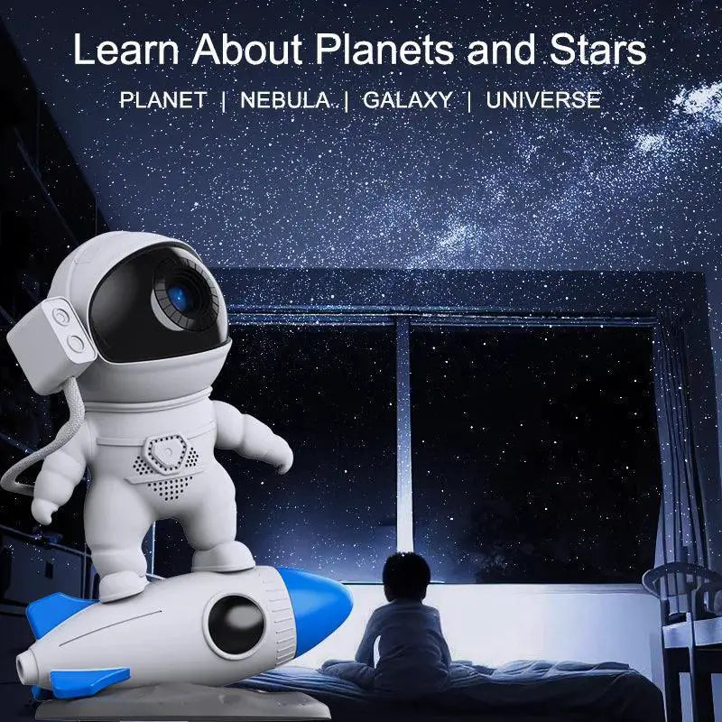 Cosmic Astronaut Galaxy Projector 360 Rotating Star Light