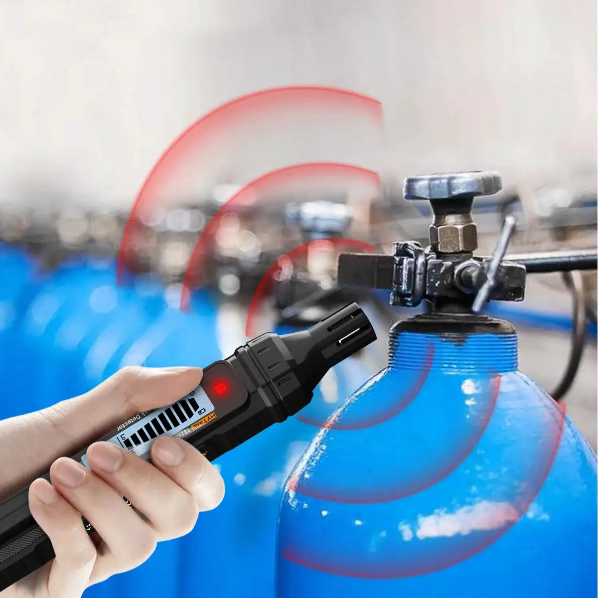 Portable Gas Leak Detector Gas Sniffer Combustible Natural Gas Detector with Audible & Visual Alarm Backlit LCD Gas Sensor