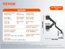 VEVOR Single Dual Triple Monitor Mount Gas Spring Desk Arm