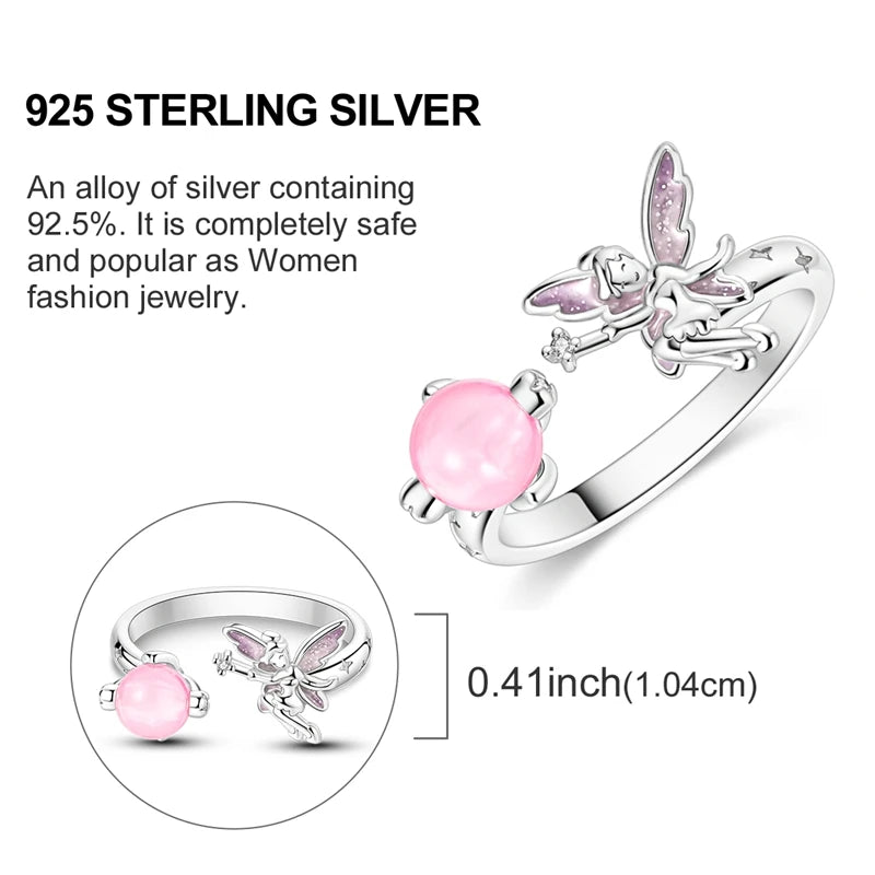 Adjustable Ring Sterling Silver Mermaid
