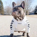 Pet Dog Clothes for French Bulldog Adidog Stripe Hoodie