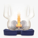 Ergonomic Memory Foam Seat Cushion and Back Pillow Set Comfort