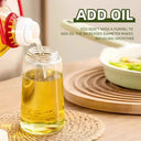 1-2PCS 2in1 Olive Oil Dispenser Bottle 500ml Cooking Tool