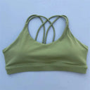 Breathable Nylon Spandex Sport Bra With Chest Pad