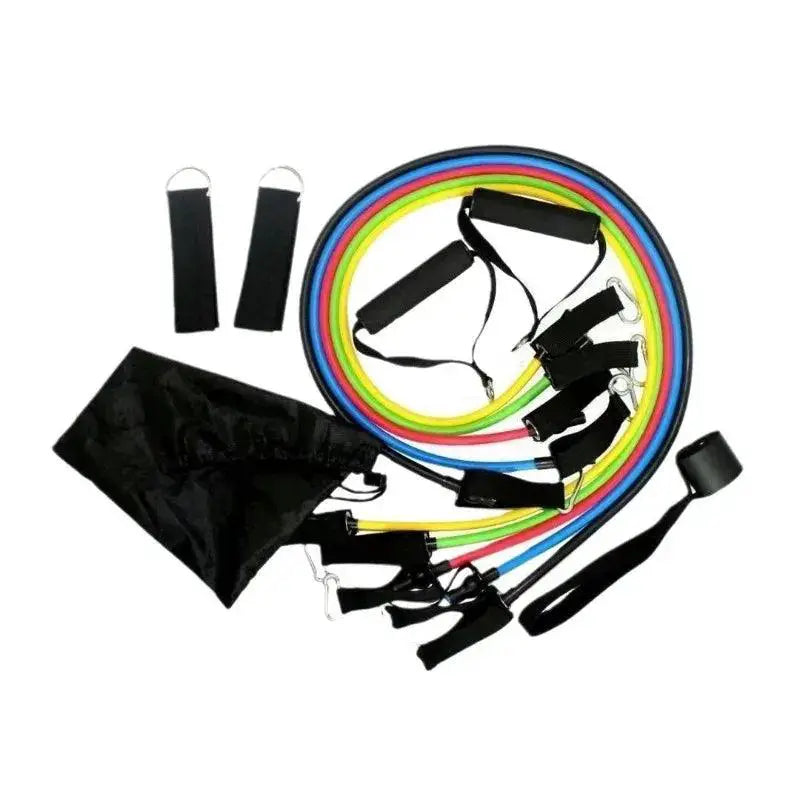 11-Piece TPE Resistance Band Set for Fitness Training Tools - OurLum.com