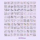 Sanrio Sticker Set With Cinnamoroll And Melody Characters