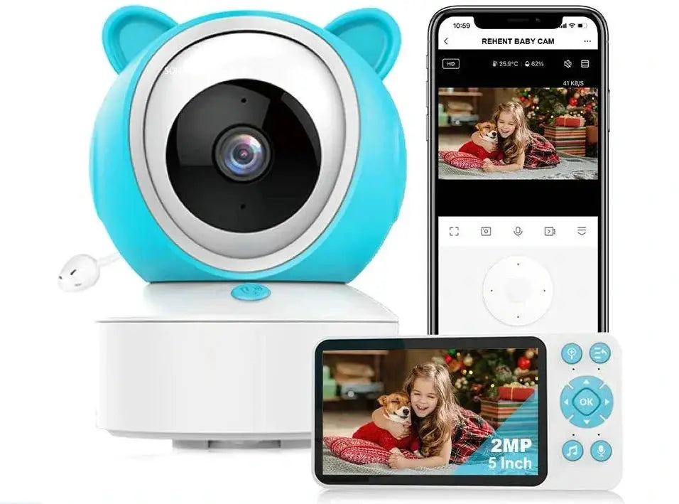 5 Inch HD WiFi Baby Monitor With Two Way Audio For Parents