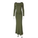 Event-Ready Draped Maxi Dress for Women