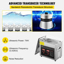SucceBuy Ultrasonic Cleaner Stainless Steel Portable Cleaning Washing