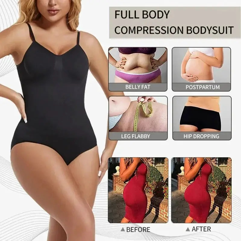 Backless Thong Bodysuit Shapewear Tummy Control Butt Lifter