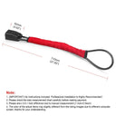 Car Steering Wheel Lock With Seat Belt Socket Steel Rope
