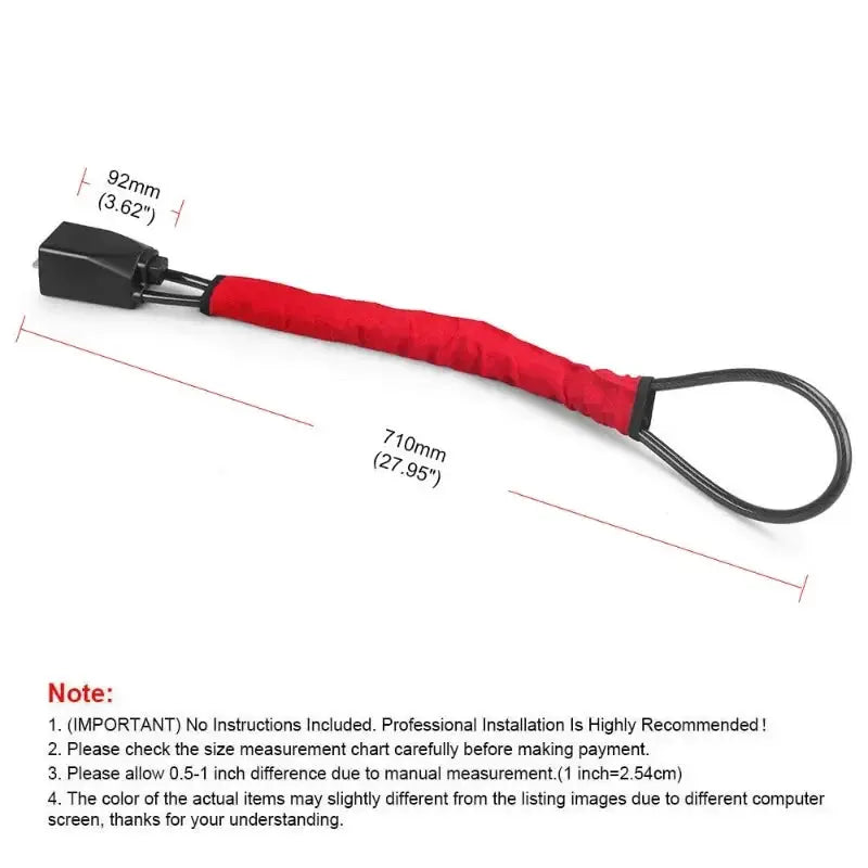 Universal Car Steering Wheel Lock With Seat Belt Socket - OurLum.com