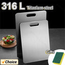 Thickened Stainless Steel Cutting Board Titanium Steel Antibacterial 316