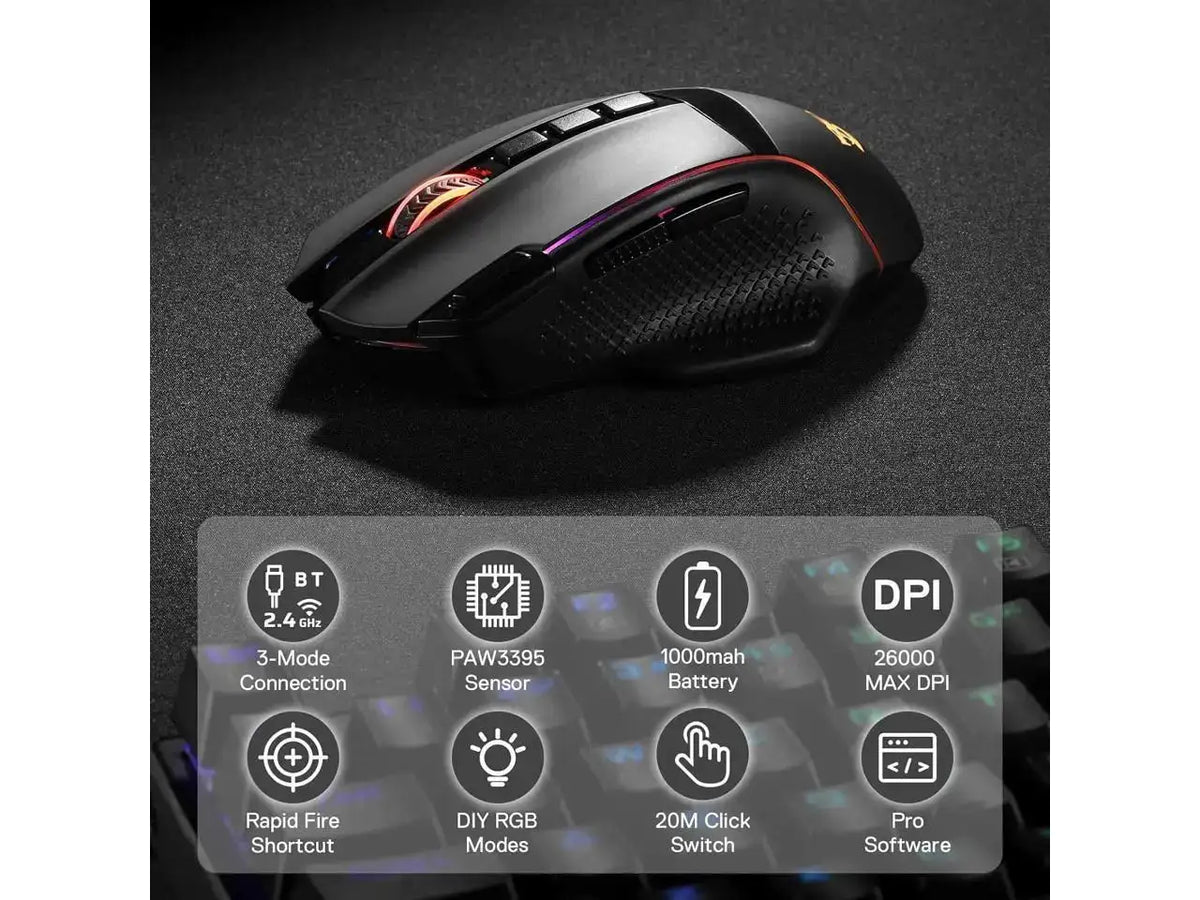 Redragon Wireless Gaming Mouse RGB — product view 6