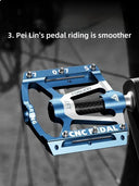TOSUOD CNC Aluminum Bike Pedals Anti Slip Design