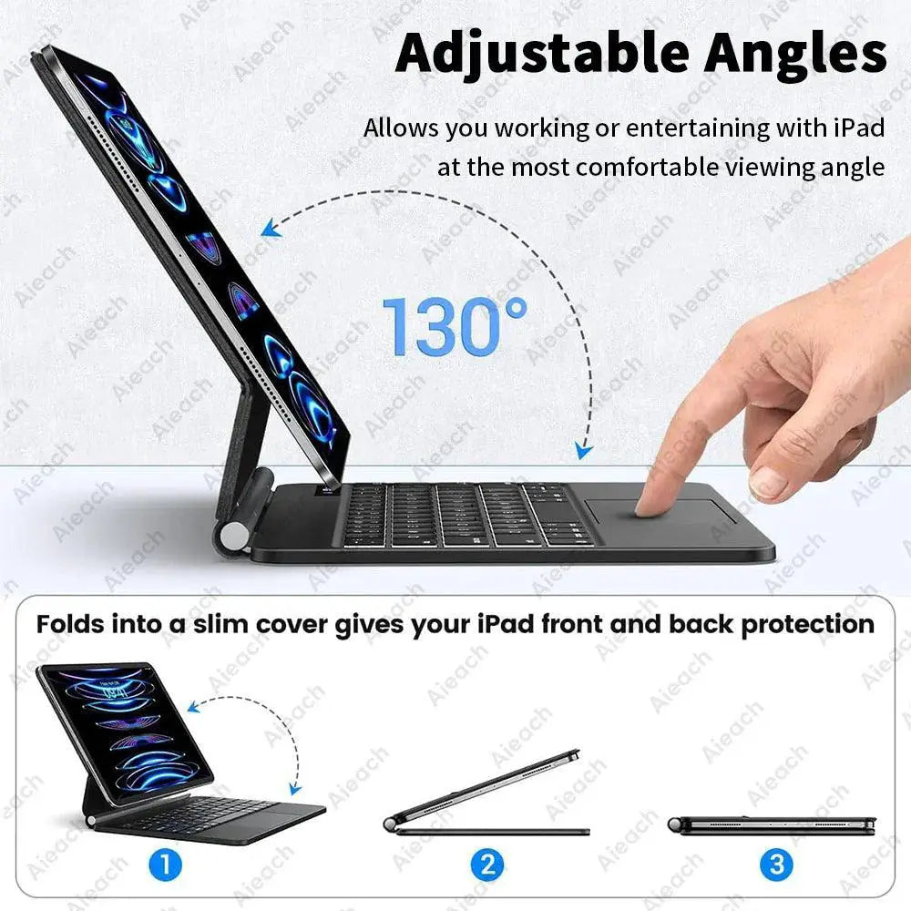 Magic Bluetooth Keyboard for iPad 11 Enhanced Productivity