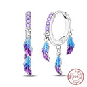 Sterling Silver Colorful Butterfly Dragonfly