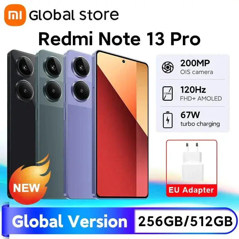 Redmi Note 13 Pro 4G Smartphone With 200MP Camera 67W Charge