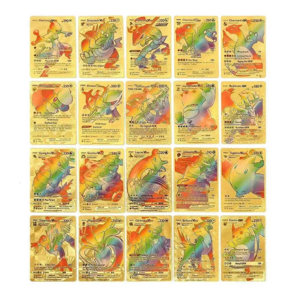 Pokemon Gold Foil Card Charizard Pikachu Arceus Vstar Vmax