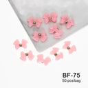 Ribbon Bow Nail Art Kit Elegant Black White Design Set